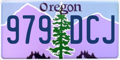 OR license plate 979DCJ