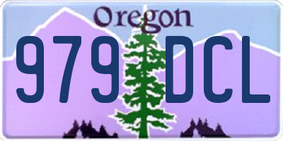 OR license plate 979DCL