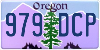 OR license plate 979DCP