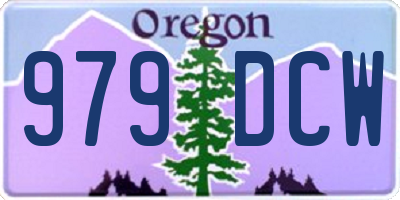 OR license plate 979DCW