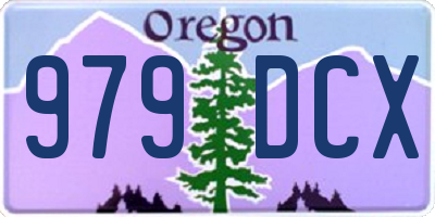 OR license plate 979DCX