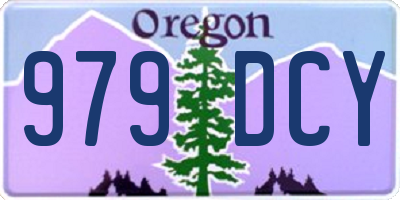 OR license plate 979DCY