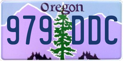 OR license plate 979DDC
