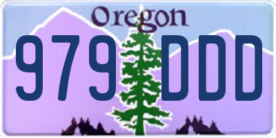 OR license plate 979DDD