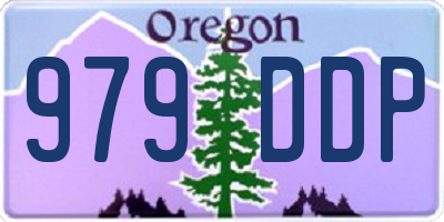OR license plate 979DDP