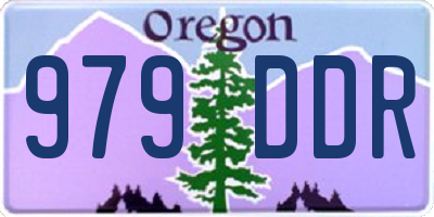 OR license plate 979DDR