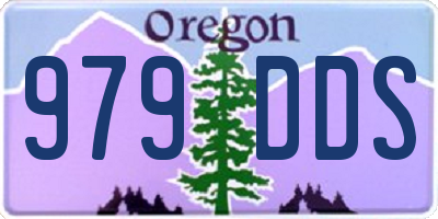 OR license plate 979DDS