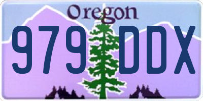 OR license plate 979DDX