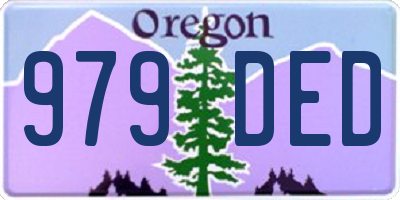 OR license plate 979DED