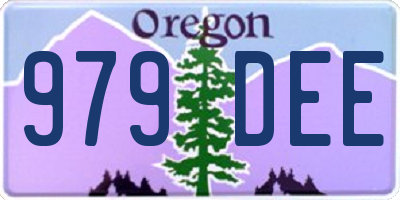OR license plate 979DEE