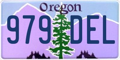 OR license plate 979DEL