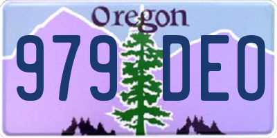 OR license plate 979DEO