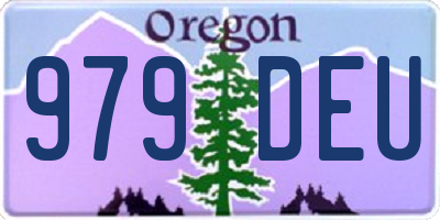 OR license plate 979DEU