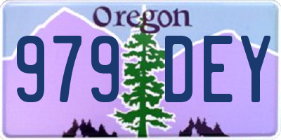 OR license plate 979DEY