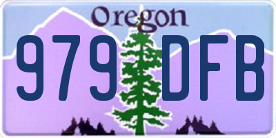 OR license plate 979DFB