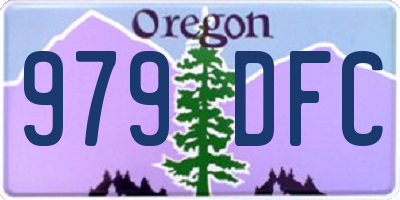 OR license plate 979DFC