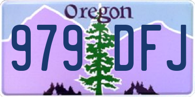 OR license plate 979DFJ