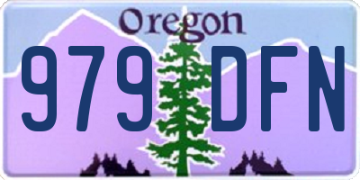 OR license plate 979DFN