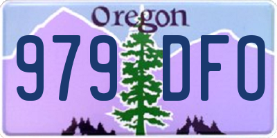 OR license plate 979DFO