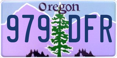 OR license plate 979DFR