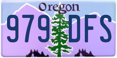 OR license plate 979DFS