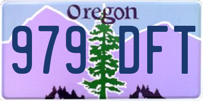 OR license plate 979DFT