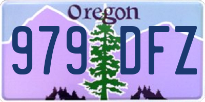 OR license plate 979DFZ