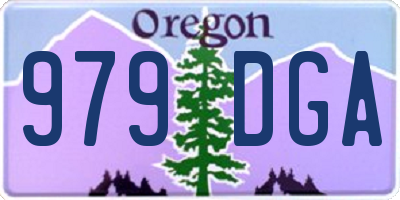 OR license plate 979DGA