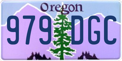 OR license plate 979DGC