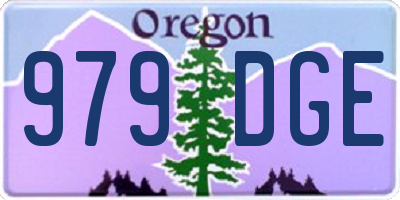 OR license plate 979DGE