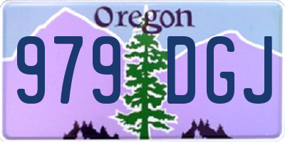 OR license plate 979DGJ
