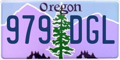 OR license plate 979DGL
