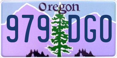 OR license plate 979DGO