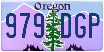 OR license plate 979DGP