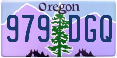 OR license plate 979DGQ