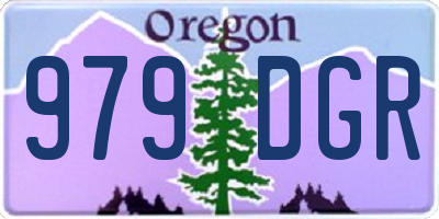 OR license plate 979DGR