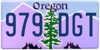 OR license plate 979DGT