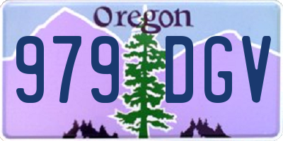 OR license plate 979DGV