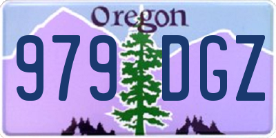 OR license plate 979DGZ