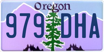 OR license plate 979DHA