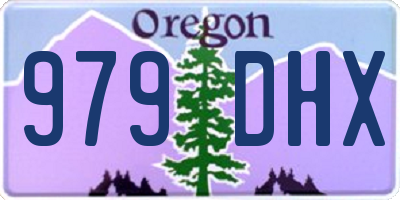OR license plate 979DHX