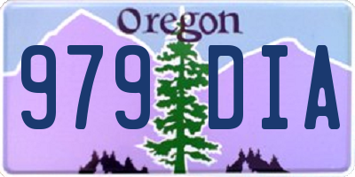 OR license plate 979DIA