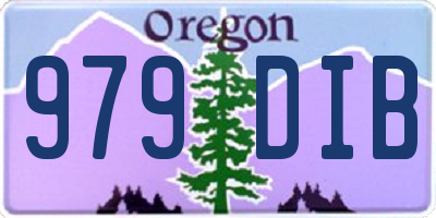 OR license plate 979DIB