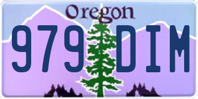 OR license plate 979DIM