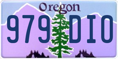 OR license plate 979DIO