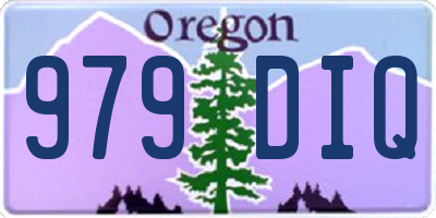 OR license plate 979DIQ