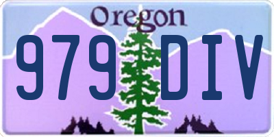 OR license plate 979DIV