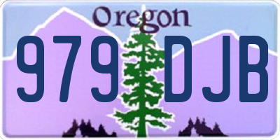 OR license plate 979DJB