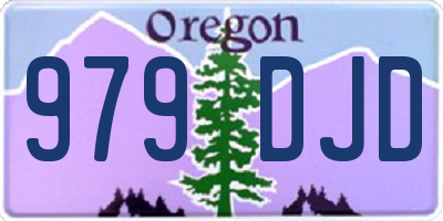 OR license plate 979DJD