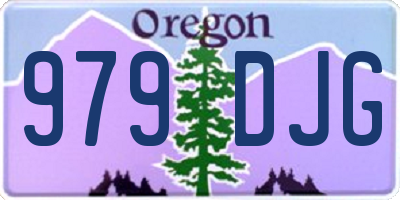 OR license plate 979DJG